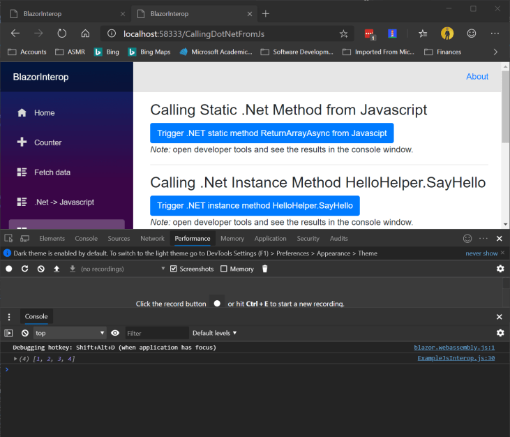 Blazor Javascript Interoperability – Todd Littlejohn